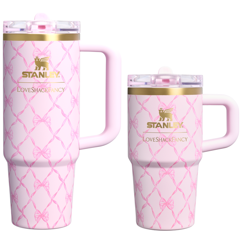 Stanley 1913 x LoveShackFancy Holiday The Quencher® Details ProTour Tumbler Set | 2-pack - Travel Pack